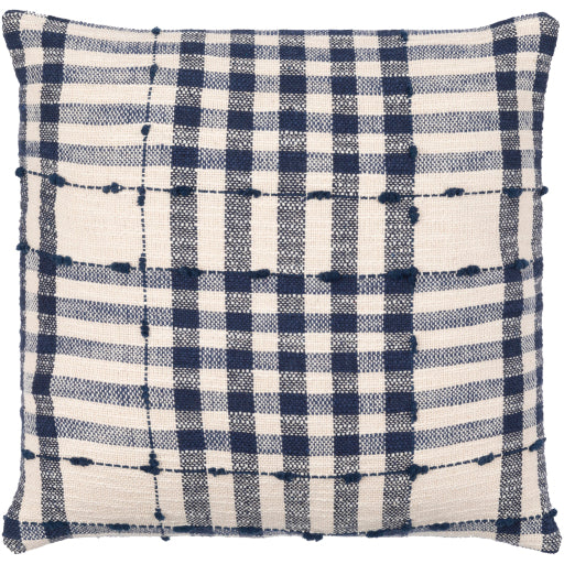 kellan accent pillow dark blue cream KAN001-1818