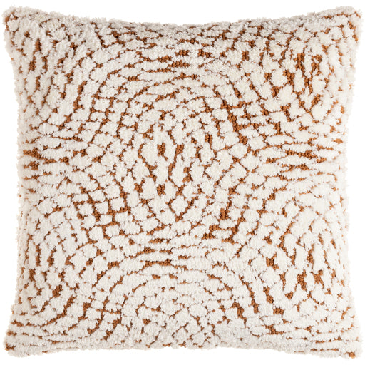 kabela accent pillow brown ivory KBL002-1818