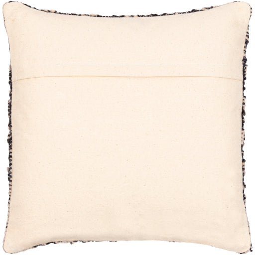 luanda accent pillow black brown tan taupe light beige LAU002-2020