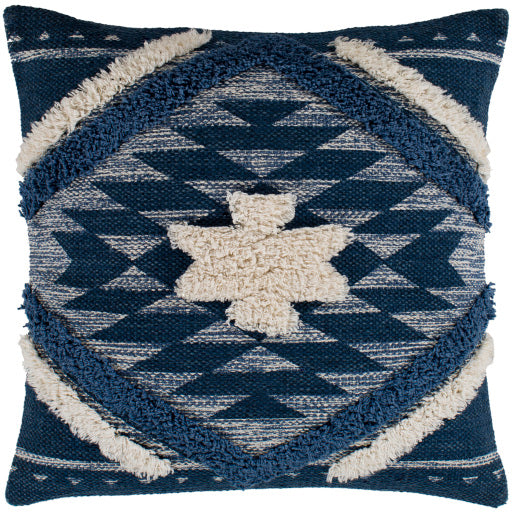 lachlan accent pillow blue dark blue cream off white LCH002-1818