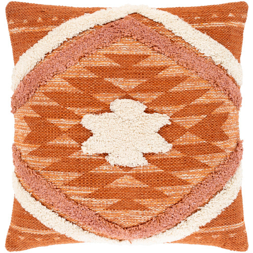 lycaon accent pillow burnt orange orange beige LCH003-1818