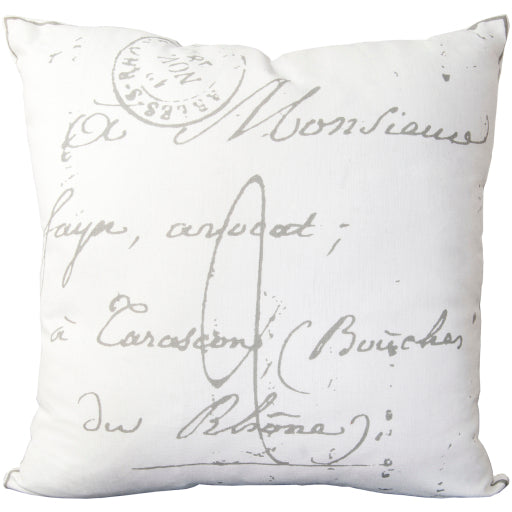 montpellier accent pillow cream charcoal LG512-1818