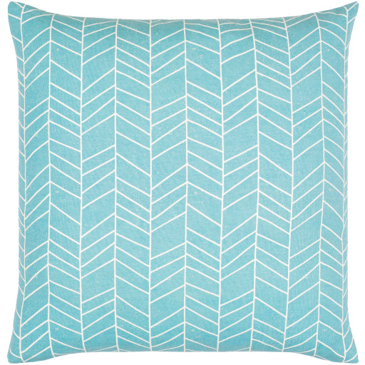 lachen lumbar pillow teal cream LHN006-1818D