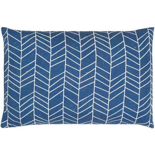 lachen lumbar pillow dark blue cream 1 LHN012-1818P