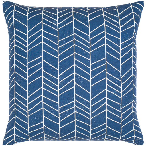 lachen lumbar pillow dark blue cream 1 LHN012-1818