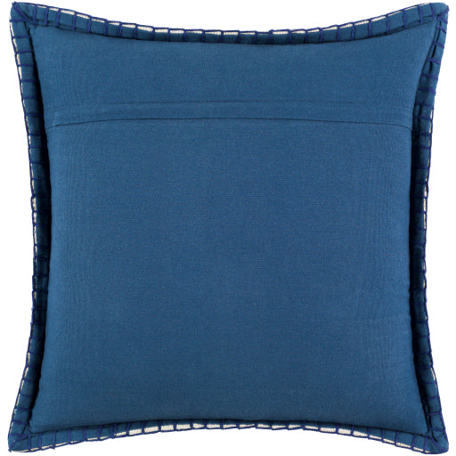 lola accent pillow navy cream pale blue LL006-2222