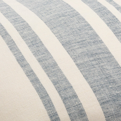 linen stripe buttoned accent pillow cream blue 1 