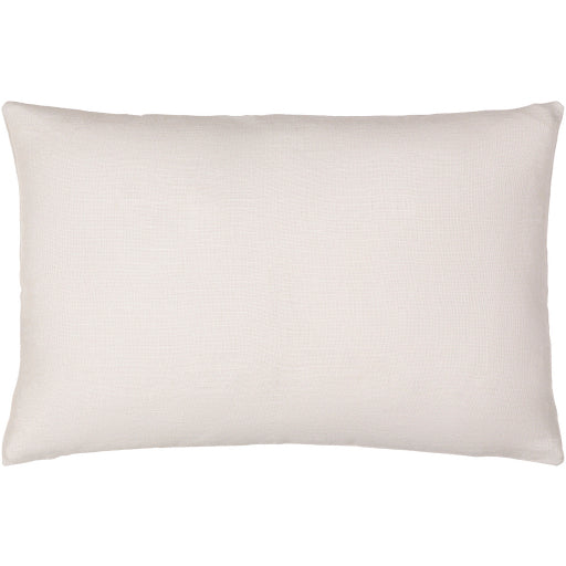 linen solid accent pillow cream LSL001-1818D