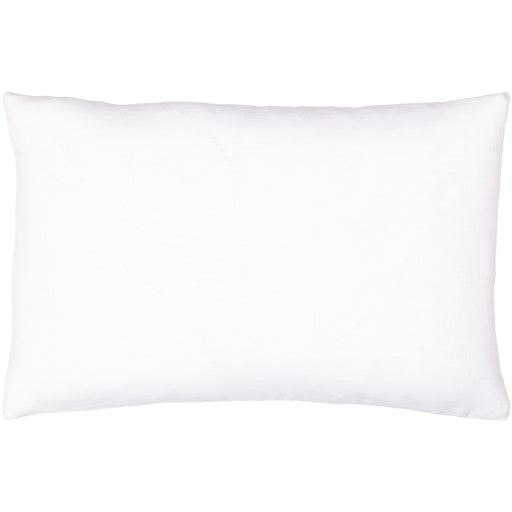 linen solid accent pillow white LSL003-1818D