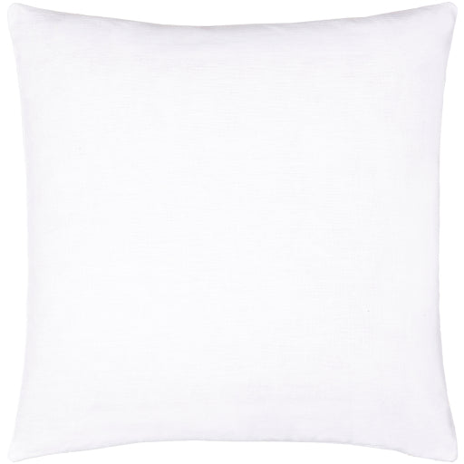 linen solid accent pillow white LSL003-1818P