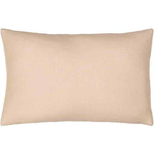 linen solid accent pillow light beige LSL004-1818P