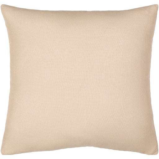 linen solid accent pillow light beige LSL004-1818