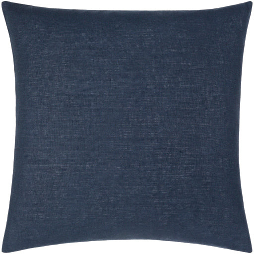 linen solid accent pillow navy LSL005-1818