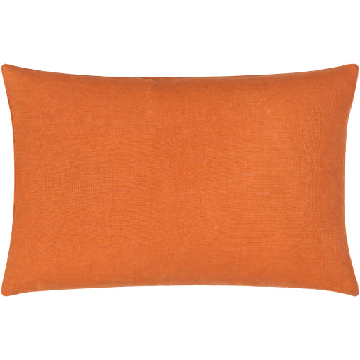 linen solid accent pillow burnt orange LSL006-1818D