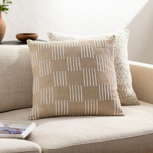 layten accent pillow beige light beige LTE001-1818D