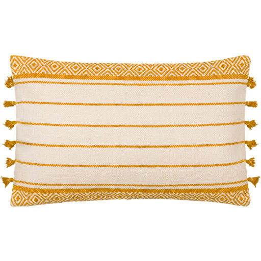 layton accent pillow cream mustard LYO001-1818D