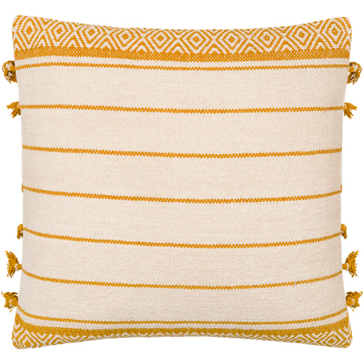 layton accent pillow cream mustard LYO001-1818