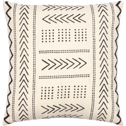 malian accent pillow cream black MAA010-1818