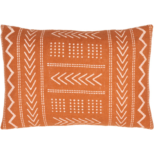 malian accent pillow brick red dusty pink MAA011-1818D