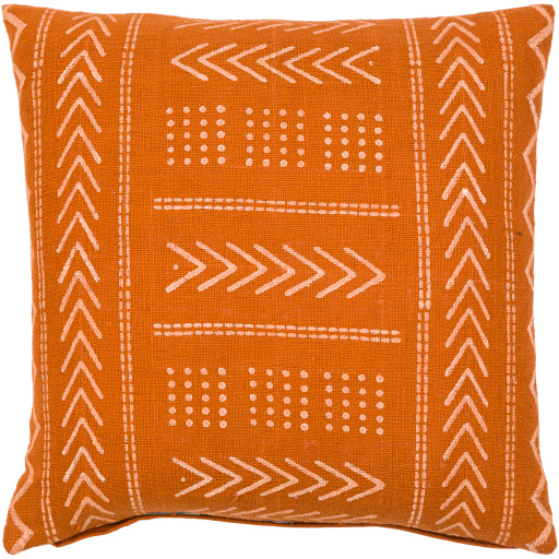 malian accent pillow brick red dusty pink MAA011-1818