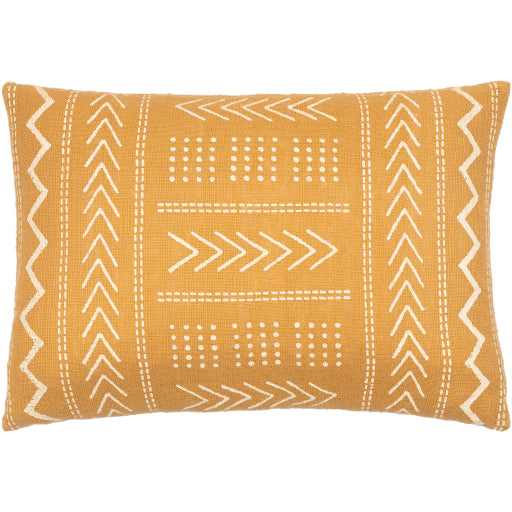 malian accent pillow mustard beige MAA012-1818D