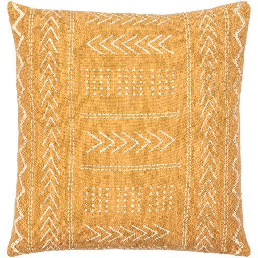 malian accent pillow mustard beige MAA012-1818