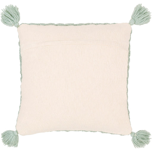 makrome accent pillow light green MKO007-2020