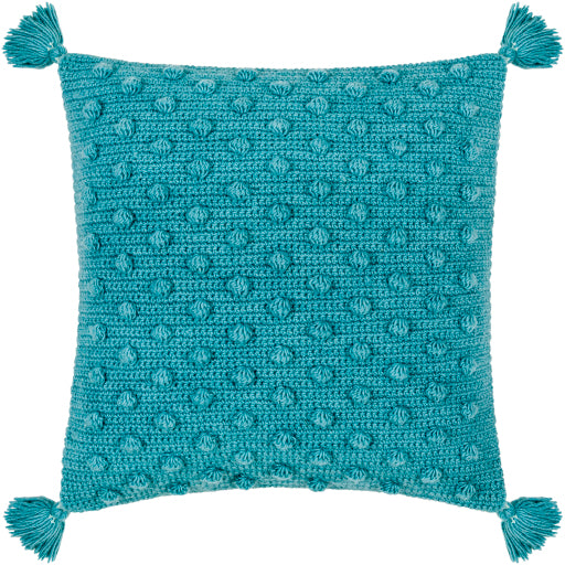 makrome accent pillow teal MKO010-1818