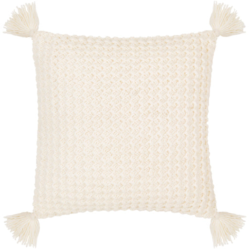 makrome accent pillow white MKO018-1818