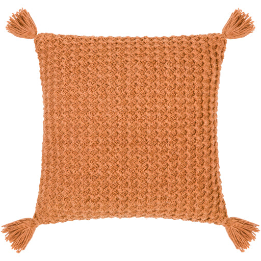 makrome accent pillow burnt orange MKO023-1818