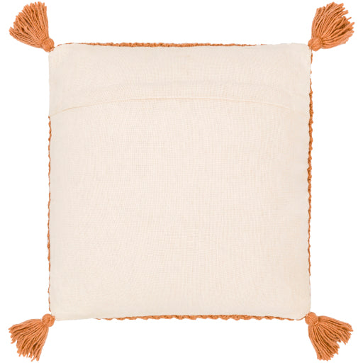 makrome accent pillow burnt orange MKO023-2020