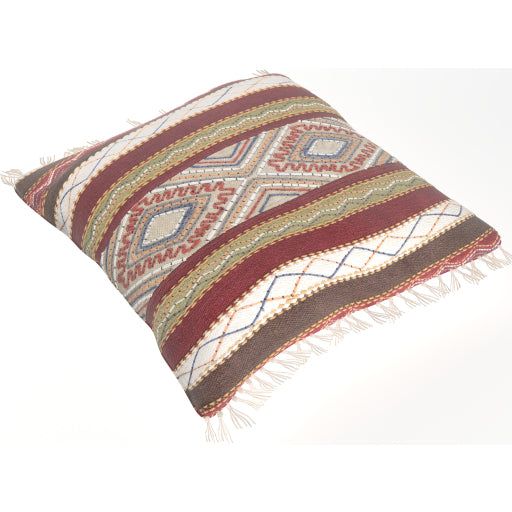 marrakech outdoor pillow dusty sage orange dark red mustard dark brown olive MR004-3030D