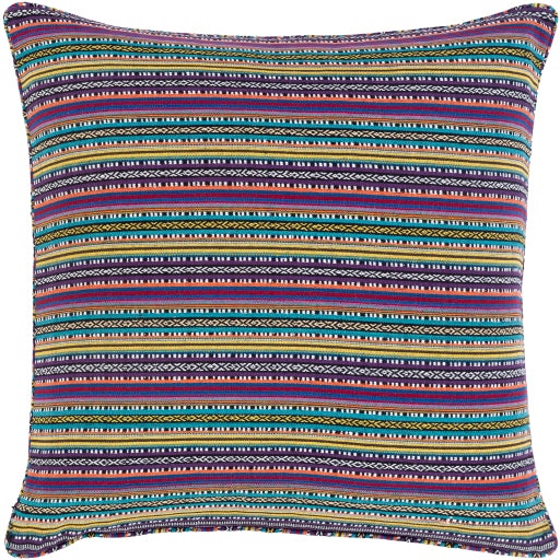 maya outdoor pillow medium purple yellow aqua MYP007-3030