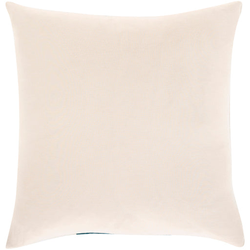 moza accent pillow light beige deep teal MZA004-1818P