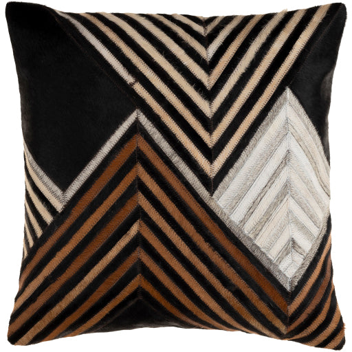 nashville accent pillow black brown tan light gray medium gray gray NHV001-2020