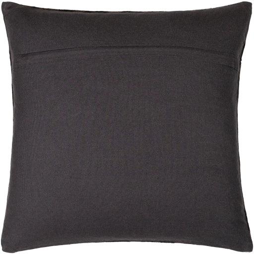 nashville accent pillow black dark brown NHV004-2020D