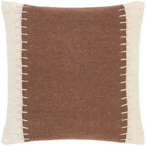 niko accent pillow dark brown ivory off white NKO003-2020