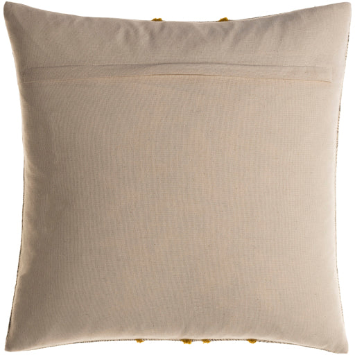 shannon accent pillow light beige charcoal mustard NON001-1818