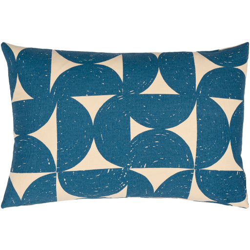 natur accent pillow dark blue light beige 2 NTR003-1818D