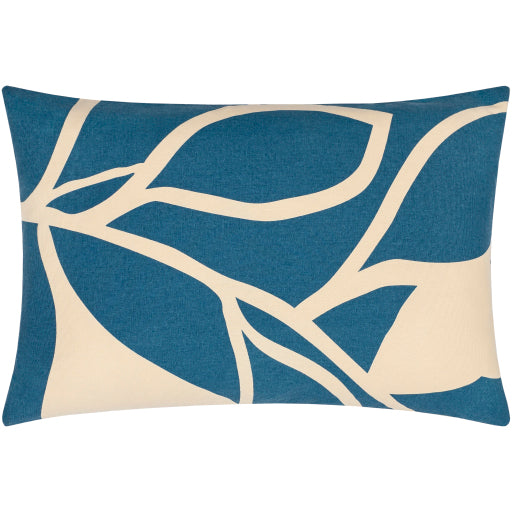 natur accent pillow dark blue light beige NTR013-1818D