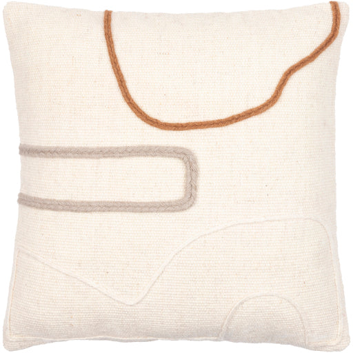 philip accent pillow cream gray burnt orange PHI001-1818