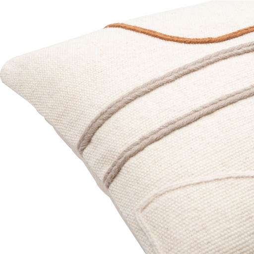 philip accent pillow cream gray burnt orange PHI001-1818D