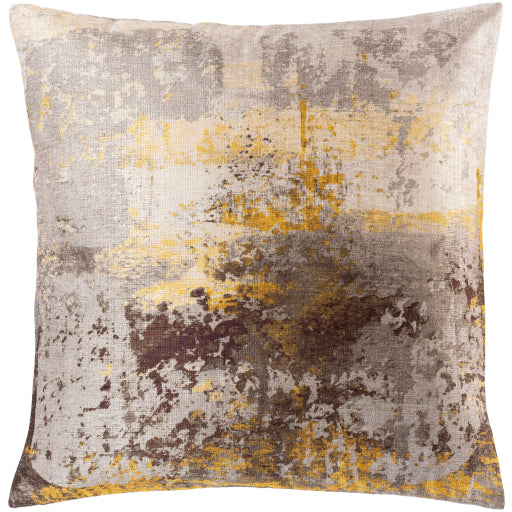 peniko accent pillow mustard dark brown medium gray PKO002-1818