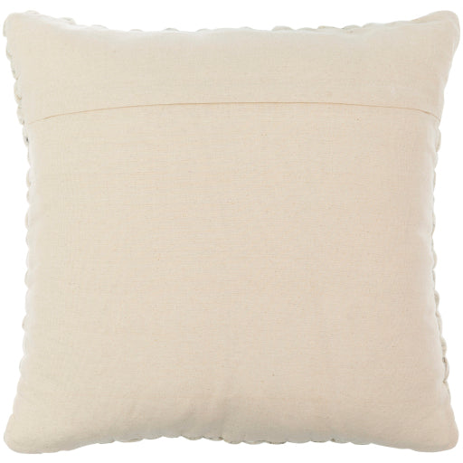 pansy accent pillow beige PNY002-1818D