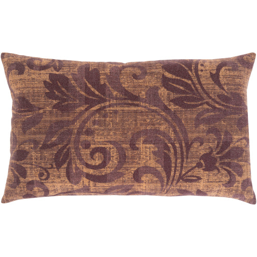 porcha lumbar pillow mauve tan PRC003-1624