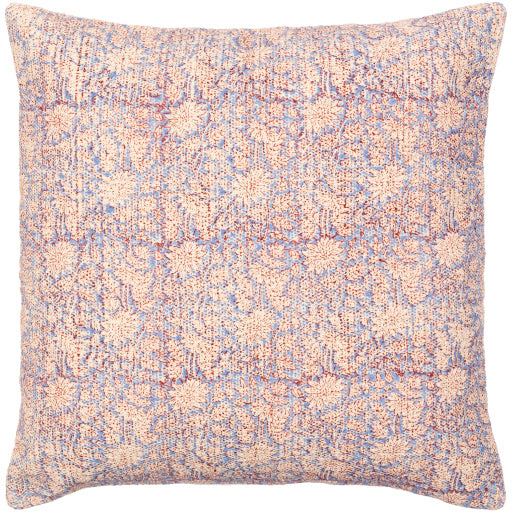 prisha accent pillow brick red denim light beige PSH001-1818