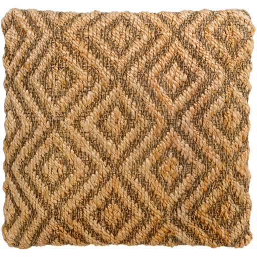 rajkot accent pillow tan RAK001-1818