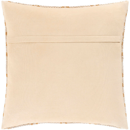 ryder accent pillow tan ivory RDE001-2020D