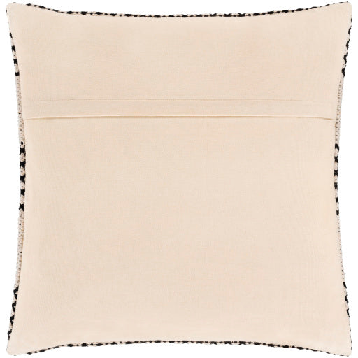 ryder accent pillow black ivory RDE003-2020P