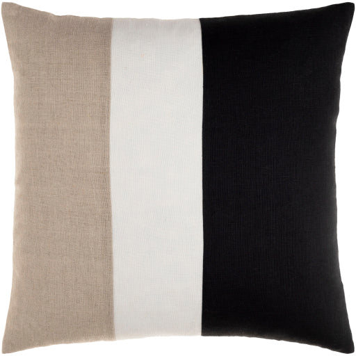 roxbury lumbar pillow black oatmeal cream RXB003-1818